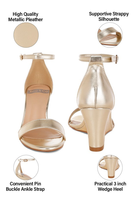 Wedge Heel Sandals - Premium variable from Tooksie - Just $80.99! Shop now at Tooksie