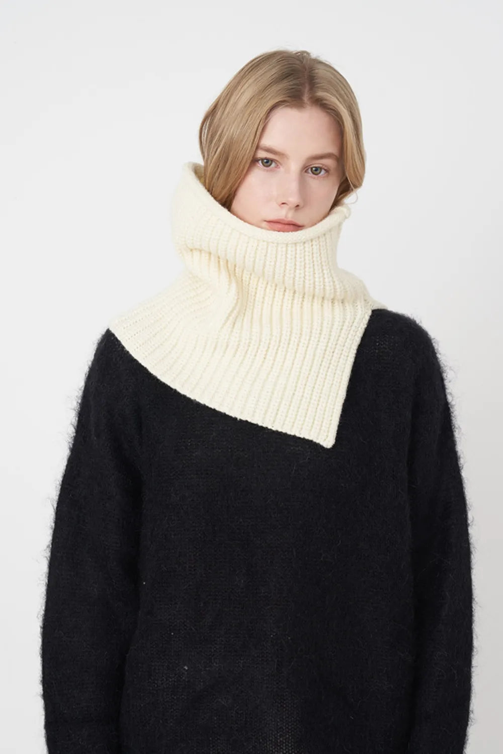 Slit Pullover Knit Scarf - Premium variable from Tooksie - Just $15.99! Shop now at Tooksie