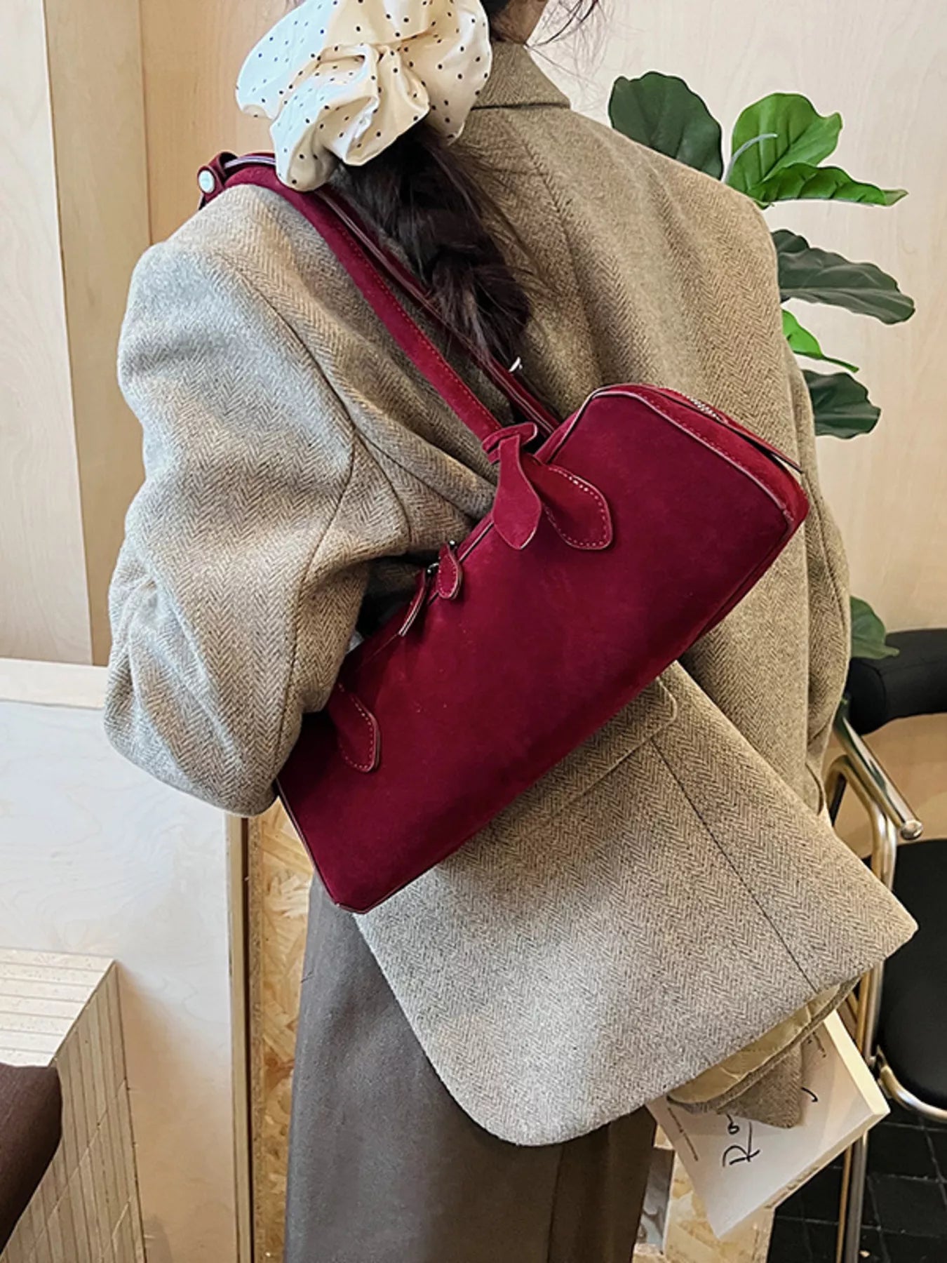 Soft Oblong Shoulder Bag - Premium variable from Tooksie - Just $39.99! Shop now at Tooksie