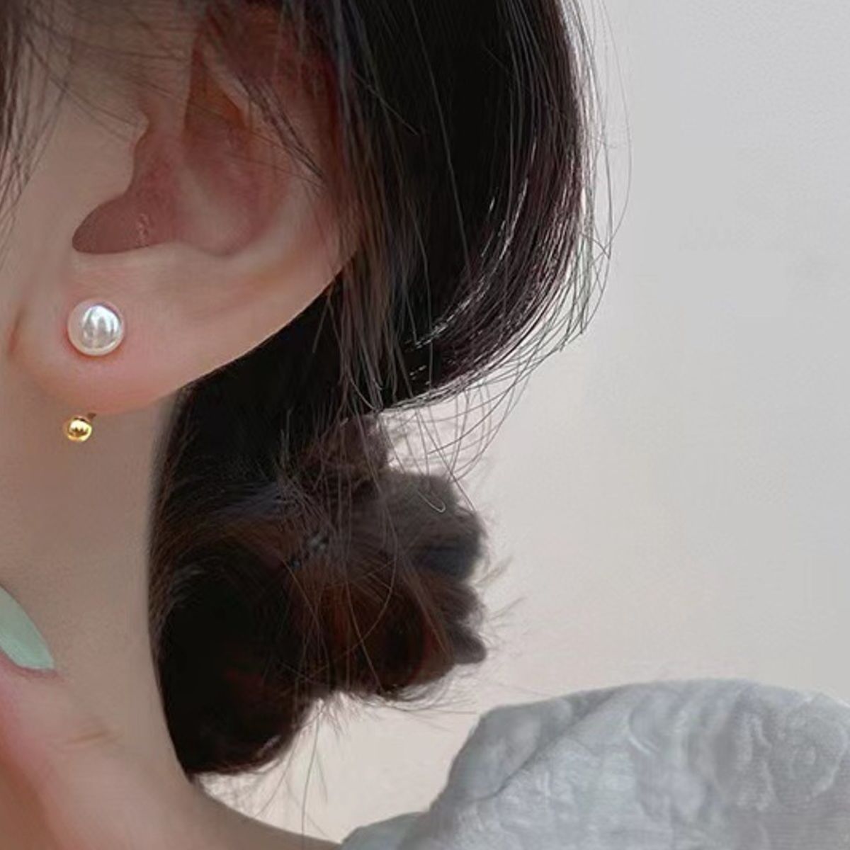 Sterling Silver Pearl Stud Earrings - Premium variable from Tooksie - Just $20.99! Shop now at Tooksie