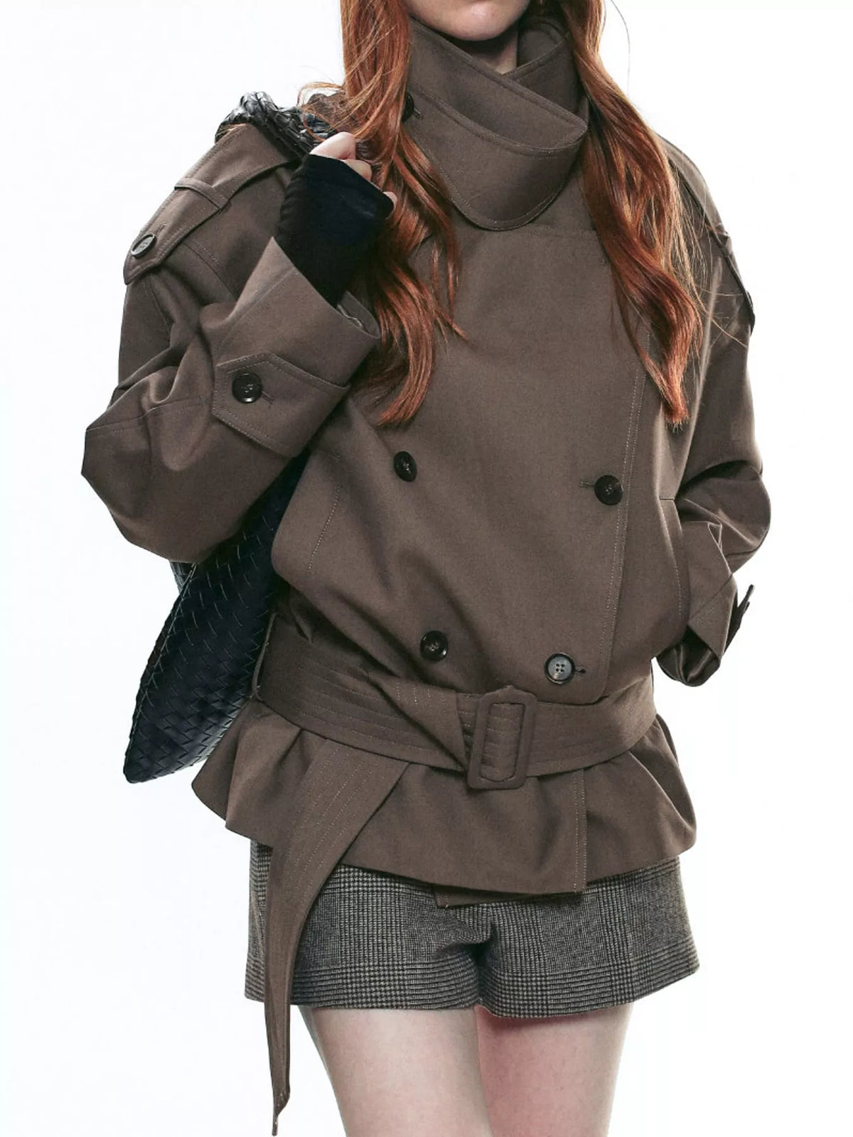 Belted Trench Style Jacket - Premium variable from Tooksie - Just $114.99! Shop now at Tooksie