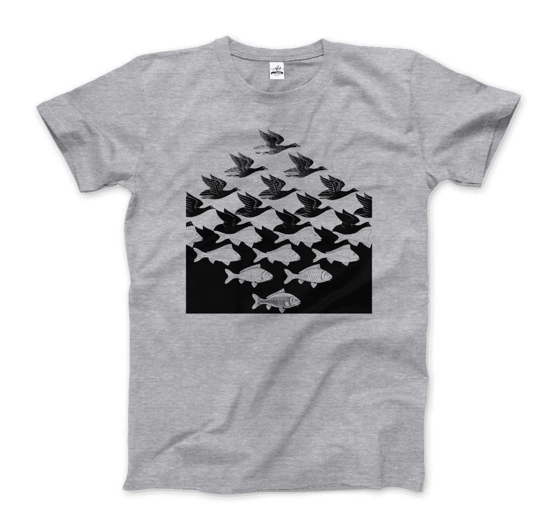 MC Escher Sky and Water Graphic Tee - Premium variation from Tooksie - Just $22.99! Shop now at Tooksie