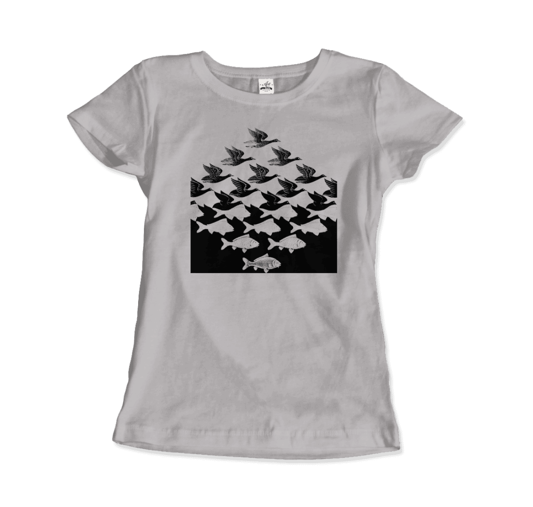 MC Escher Sky and Water Graphic Tee - Premium variation from Tooksie - Just $22.99! Shop now at Tooksie