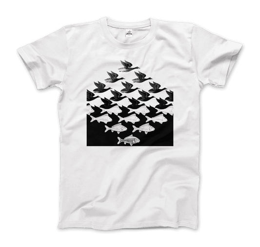 MC Escher Sky and Water Graphic Tee - Premium variation from Tooksie - Just $22.99! Shop now at Tooksie