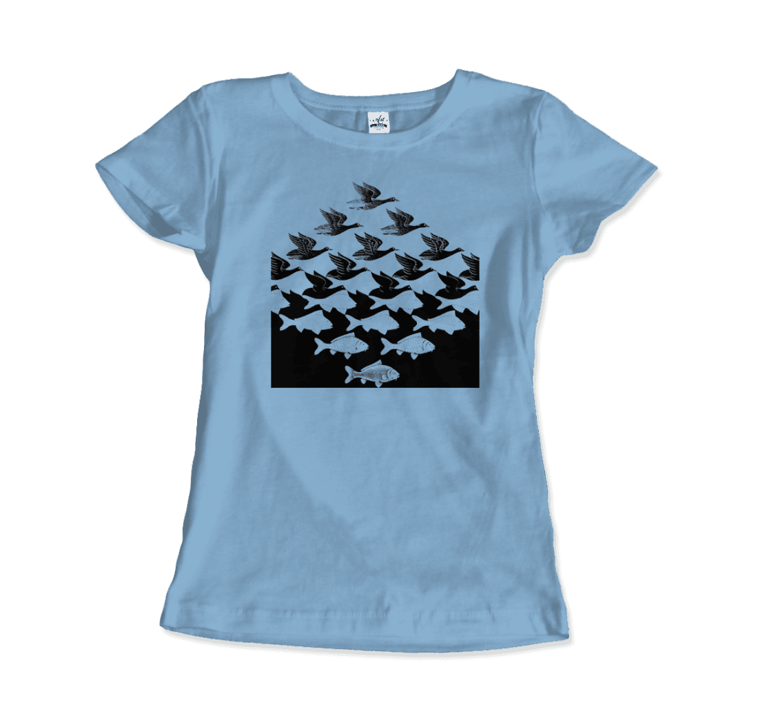 MC Escher Sky and Water Graphic Tee - Premium variation from Tooksie - Just $22.99! Shop now at Tooksie