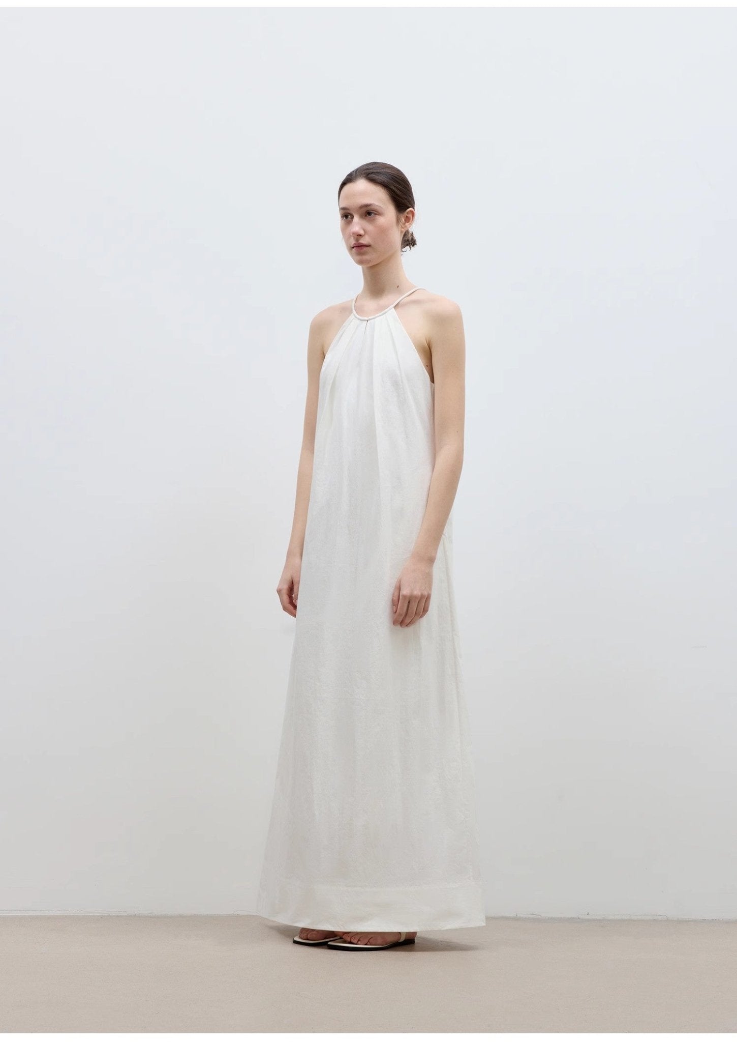 Halter Neck Maxi Dress - Premium variable from Tooksie - Just $110.99! Shop now at Tooksie
