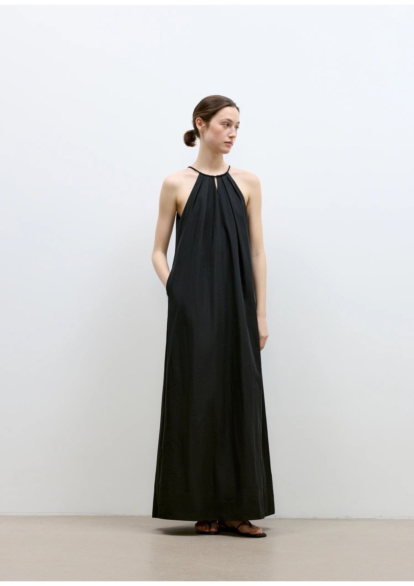 Halter Neck Maxi Dress - Premium variable from Tooksie - Just $110.99! Shop now at Tooksie