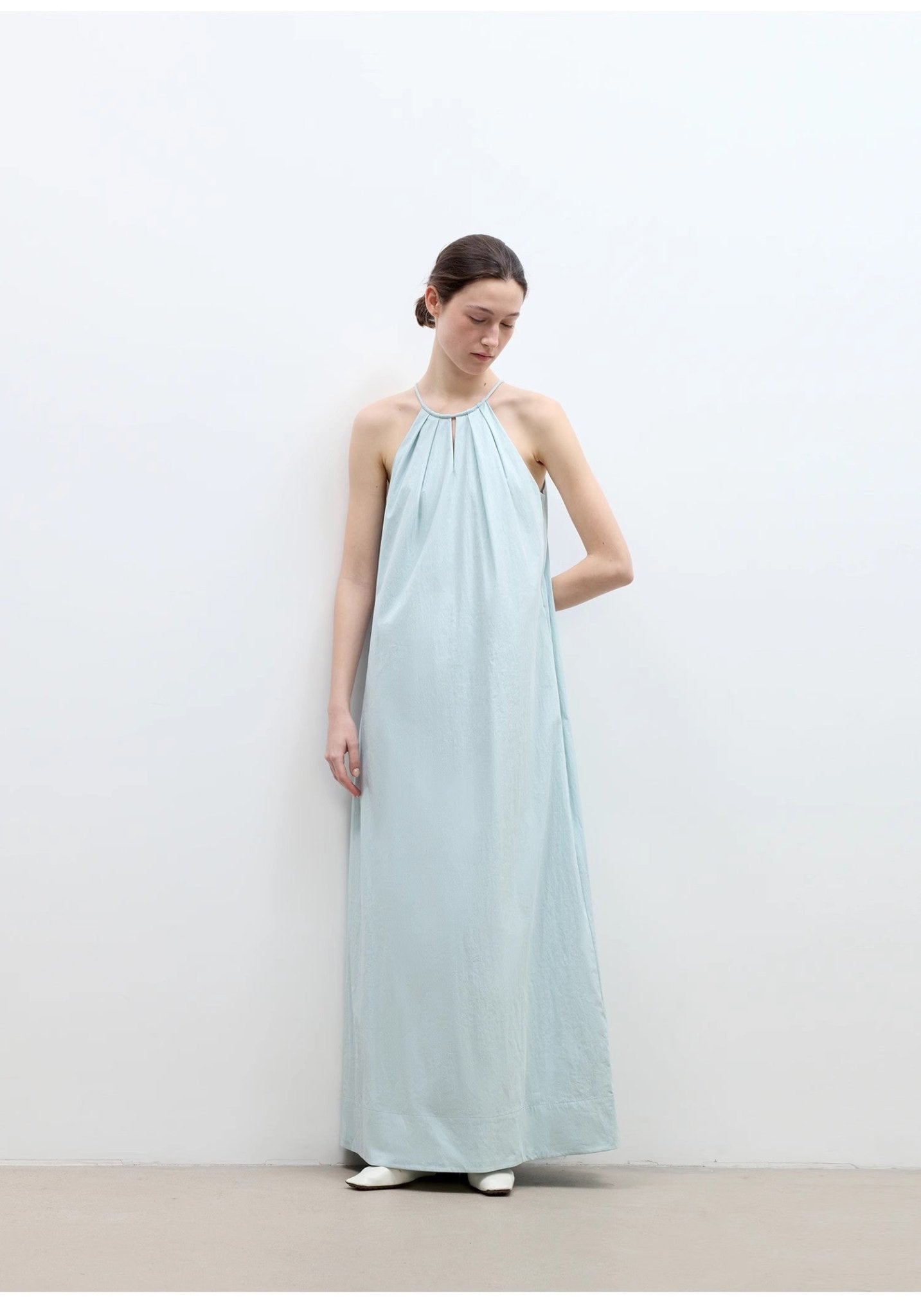 Halter Neck Maxi Dress - Premium variable from Tooksie - Just $110.99! Shop now at Tooksie