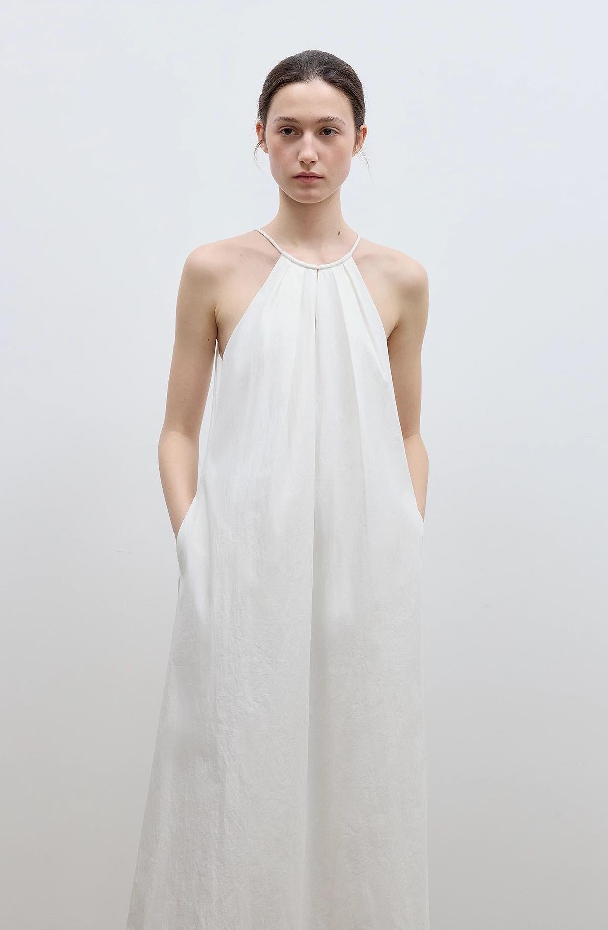 Halter Neck Maxi Dress - Premium variable from Tooksie - Just $110.99! Shop now at Tooksie