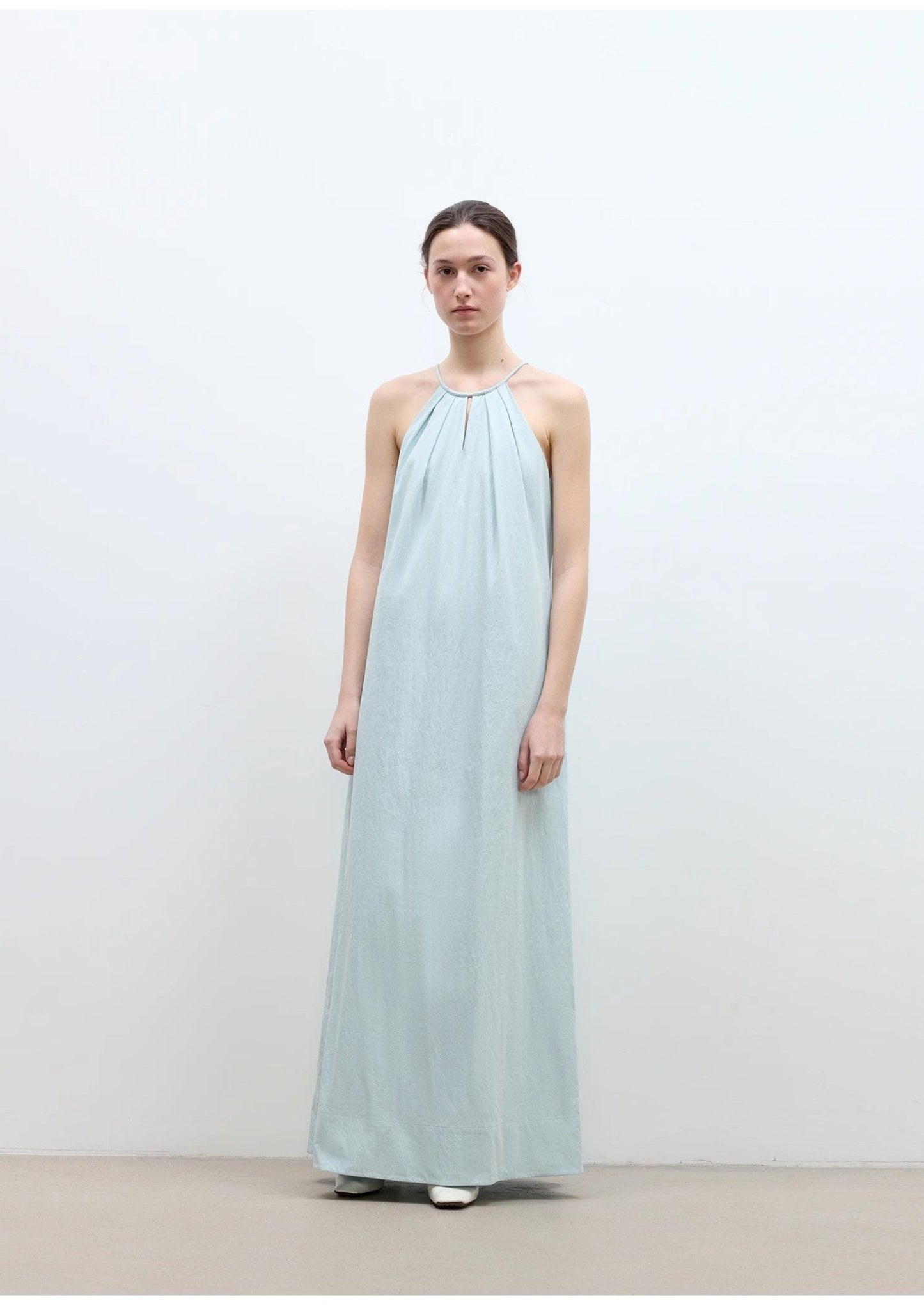 Halter Neck Maxi Dress - Premium variable from Tooksie - Just $110.99! Shop now at Tooksie