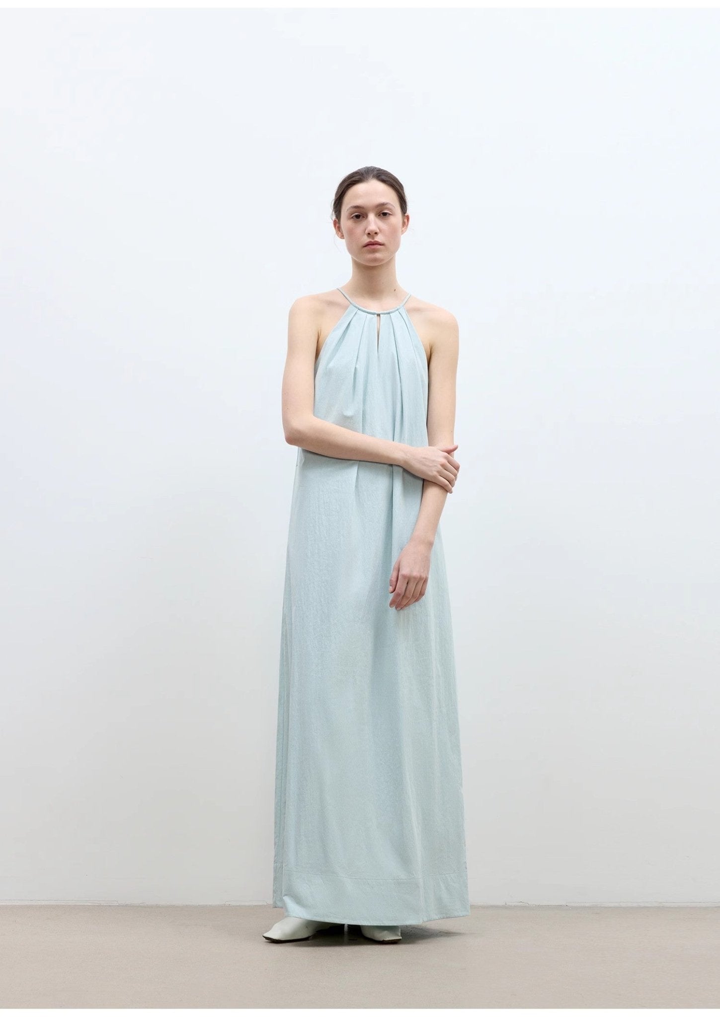 Halter Neck Maxi Dress - Premium variable from Tooksie - Just $110.99! Shop now at Tooksie