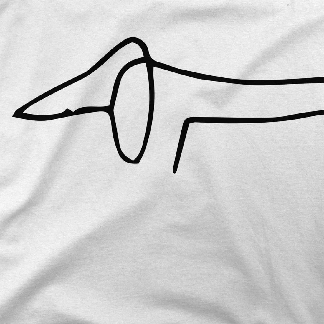 Dachshund Line Art Graphic Tee - Premium variable from Tooksie - Just $22.99! Shop now at Tooksie